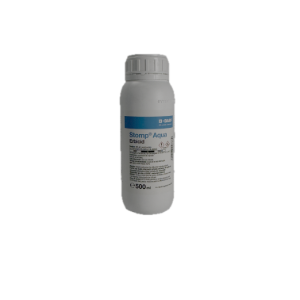 Stomp Aqua 500 ml, erbicid preemergent selectiv, BASF, combate buruienile monocotiledonate anuale si unele dicotiledonate anuale in culturile de porumb, floarea soarelui, grau, ceapa, vita de vie, pomi fructiferi, tomate, orz, cartof