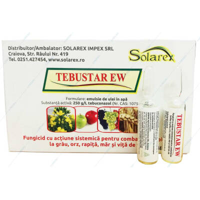 Tebustar EW 5 ml, fungicid sistemic, Nufarm, grau, orz (fainare, septorioza, ruginam patarea bruna), pomi fructiferi (fainare, monilioza), tomate (alternarioza), vita de vie (fainare)