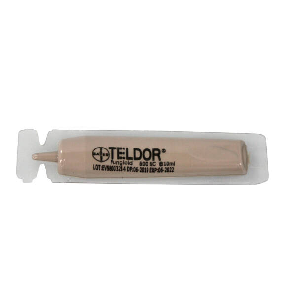 Teldor 500SC 10 ml, fungicid de contact si sistemic local, Bayer, putregai cenusiu (vita de vie, legume, capsun, flori ornamentale), monilioza (pomi fructiferi)