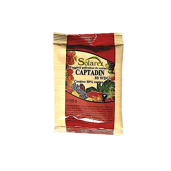 Captadin 80WDG 15 gr fungicid de contact Solarex/Adama (castraveti, fasole, pomi, tomate)