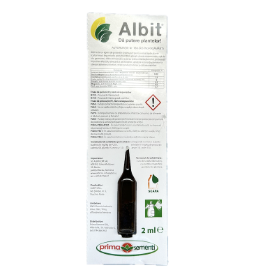 Albit 2 ml, biostimulator (tratament seminte, ingrasamant foliar concentrat)