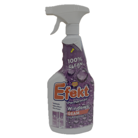 Efekt solutie curatare geamuri cu amoniac 750 ml